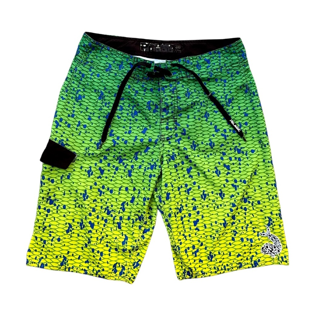 Pelagic Men's Size 30 Dorado Board Swim Shorts - Boating Shorts- Fishing Shorts